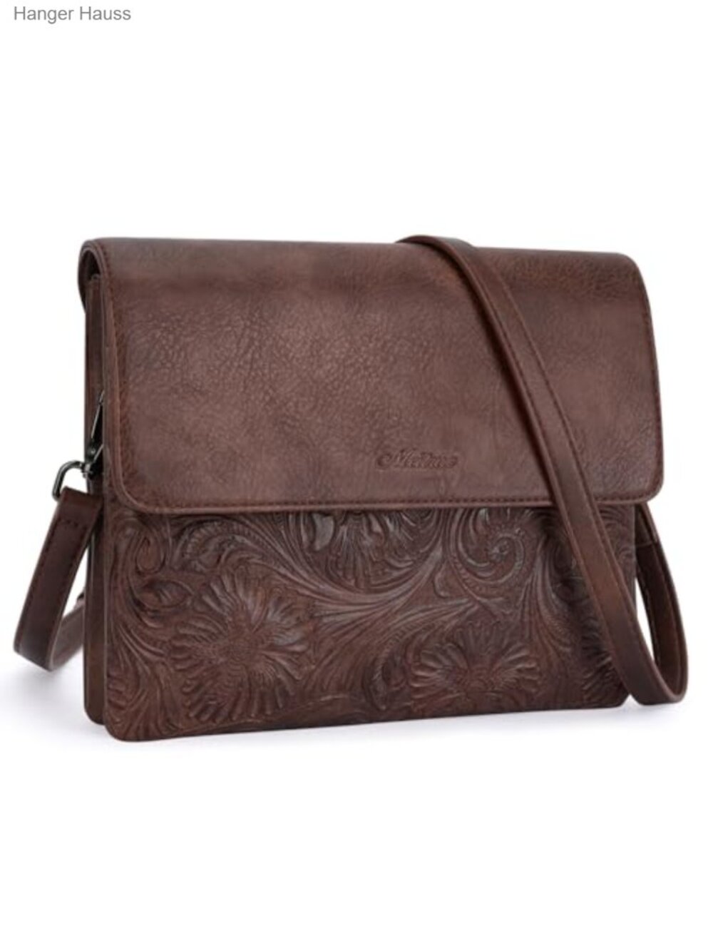 Vegan Leather Crossbody Bag Cell Phone Purse Adjustable Strap